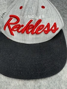 Las Angeles Reckless Men's Accessory Set Grey Red Snapback Hat Cap - Picture 1 of 5