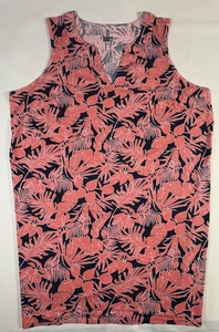 Damen Überwurf Kleid Lands End Plus 2X Baumwolle Ärmellos Schwimmen Strand NEU Print - Bild 1 von 10