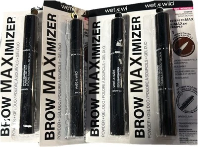 Lote de 4 Polvos Maximizadores de Cejas Wet n Wild Ultimate + Gel Duo-Marrón Medio Foto 1 de 4