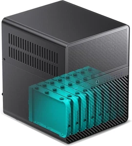N3 Mini-ITX NAS PC Chassis, ITX Computer Case, 8HHD+1-SSDD isk Bays NAS Mini ... - Picture 1 of 8