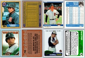 Darrell Evans 4 Card Lot - Atlanta Braves San Francisco Giants Detroit Tigers - Picture 1 of 1