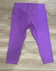 Lululemon Align hoch geschnittene kurze Leggings Größe 16 Damen lila NEU OHNE ETIKETT - Bild 1 von 5