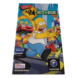 Nintendo GameCube Simpson's Hit&Run MANUAL ONLY No Game/Case Original Authentic - Picture 1 of 3