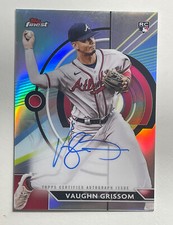 2023 Topps Finest Vaughn Grissom Auto On Card Refractor Rookie