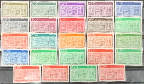 French Andorra #YT316//YT473 MNH CV€41.30 1983-96 Complete First Arms [310//465] Cover