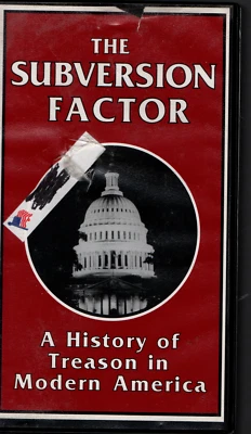 Rare VHS - The Subversion Factor (1988) (US Politics/Red Scare) - Image 1 of 2