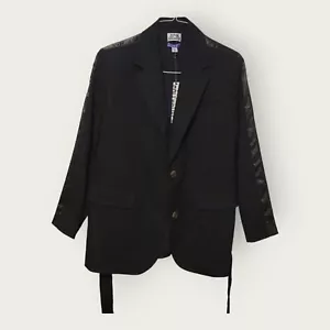 Future Collective Target Coat Blazer Women's Size Small Color Black - Picture 1 of 7