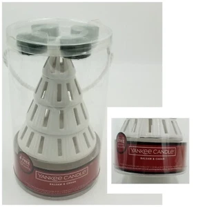 Yankee Candle Tree Luminary Tea Light Holder 4 Tea Light Candles Balsam Cedar - Picture 1 of 8