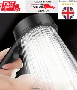 High Pressure Shower Head Handheld Shower head Matte Black - Picture 1 of 6