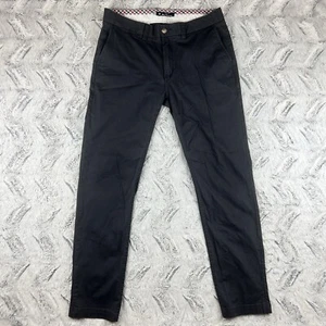 Ben Sherman Sz 33x32 Slim Straight Stretch Fit Navy Blue Chino Style Pants Men’s - Picture 1 of 14