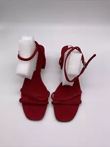 Free People tacco a blocco donna Gabby taglia 8 nuovo rosso - Foto 1 di 8