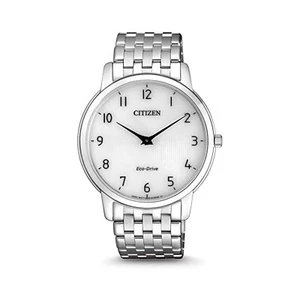 Citizen Eco-Drive Uomo Quadrante Bianco Solotempo Numeri Neri mod AR1130-81A - Foto 1 di 4