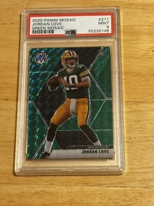 PSA 9 2020 Panini Mosaic Jordan Love Green RC #211 - Foto 1 di 2