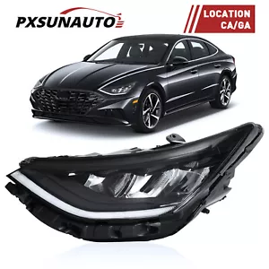 Headlight Assembly Fit For 2020-2022 Hyundai Sonata Driver Left Side With LED - Picture 1 of 14