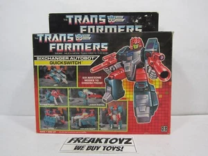 Transformers G1 Quickswitch, Complete with Slightly Damaged Box & Instructions - Picture 1 of 10