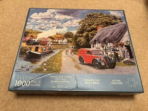 WHSmith 1000 Piece Jigsaw Puzzle - Parcel for Canal Cottage - Boat - Picture 1 of 1