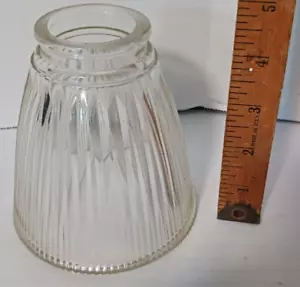 Replacement Ceiling Fan Clear Glass Open Ended Light Shade FREE SHIPPING - Picture 1 of 6