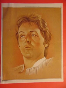 Pubblicità stampa Paul McCartney illustrazione Rolling Stone 1992 - Foto 1 di 1