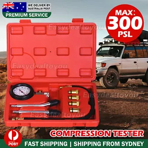 PETROL ENGINE COMPRESSION TEST TESTER KIT SET FOR AUTOMOTIVE CAR PRESSURE METER - Picture 1 of 10