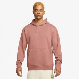 Air Jordan Wordmark Men's Fleece Hoodie Pink FJ1966-685 - Picture 1 of 2