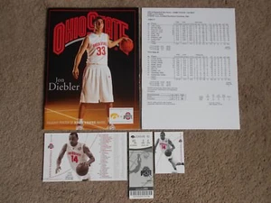 2008 Ohio State Iowa Basketball Program Schedule Magnet Jon Diebler Evan Turner - Picture 1 of 5