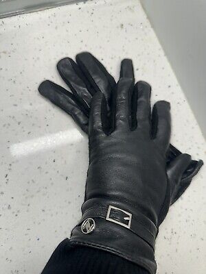 Adrienne Vittadini Leather Gloves  Size S