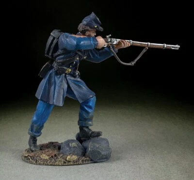 BRIGAINS CIVIL WAR UNION 31372 UNION FEDERAL IRLANDESA RIFLE DE FUSILAMIENTO DE PIE Foto 1 de 3