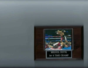MIGUEL COTTO vs SERGIO MARTINEZ PLAQUE BOXING 1st 4-TIME WC PUERTO RICO CHAMPION - Picture 1 of 1