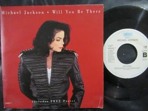 MICHAEL JACKSON Will You Be There / Free Poster SP Holland 1993 EPIC 6592227 - Bild 1 von 5