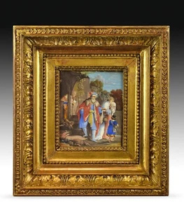 "Abraham Repudiating Hagar", Miniature, Ater Van Rijn, Rembrandt, 18th Century - Picture 1 of 4