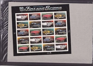 Scott #4357a (4353-57) Fins and Chrome Sheet of 20 Stamps - Sealed - Picture 1 of 4