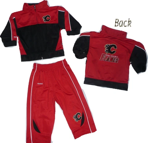 Calgary Flames Baby Infant Track Jacket & Pants Set NHL Cover