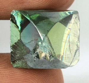 Diamante grezzo CVD sfuso H-I verde fantasia 22,90 ct VVS1 certificato senza chiarezza - Foto 1 di 7