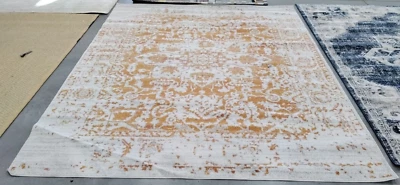 ORANGE / IVORY 8' X 10' Back Stain Rug, Reduced Price 1172735001 MAD603P-8 - Image 1 of 4