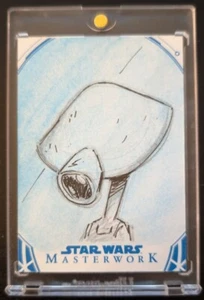 Topps Star Wars Masterwork Sketch Pit Droid by Matthew Sutton 1/1 - Picture 1 of 2