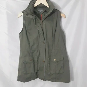 Chaleco de carga Market & Spruce utilitario con capucha al aire libre senderismo para mujer talla mediana - Imagen 1 de 9