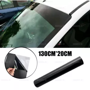 1pcs Matte Black Car Front Windshield Window Visor Sun Strip Vinyl Decal Sticker - Picture 1 of 12
