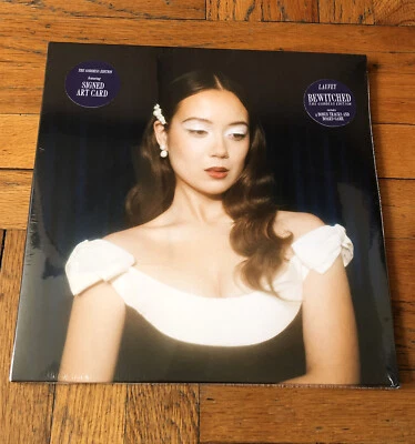 NEW Laufey Bewitched Goddess Edition Navy 2LP Vinyl & Signed Art Card, Sealed - Image 1 of 4