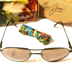 MAUI JIM COMMODORE SUNGLASSES Gunmetal Frames Bronze Polarized Lenses MJ 160-02 - Picture 1 of 7