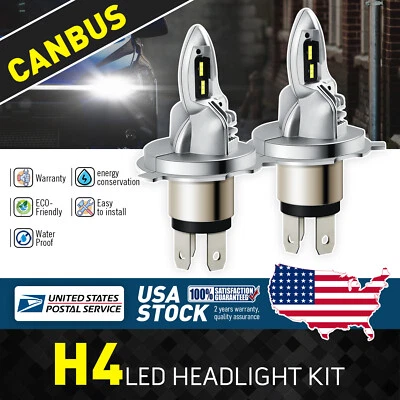 H4 9003 LED Headlight Bulbs 20000LM Hi Low Beam For Mercedes-Benz C36 AMG 95-96 - Image 1 of 4