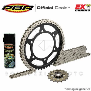 KIT TRASMISSIONE PBR CATENA EK CORONA PIGNONE KAWASAKI ER-6N /ABS 650 2006-2017 - Imagen 1 de 4