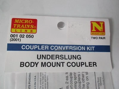 Micro-Trains Stock #00102050 (2001) Unassembled Body Mount Coupler N-Scale - Image 1 of 4