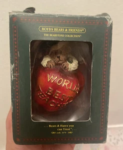 Boyd & Friends Ornament Owen Applebee - World's Best Teacher VTG 1E/4138 2002 - Picture 1 of 8