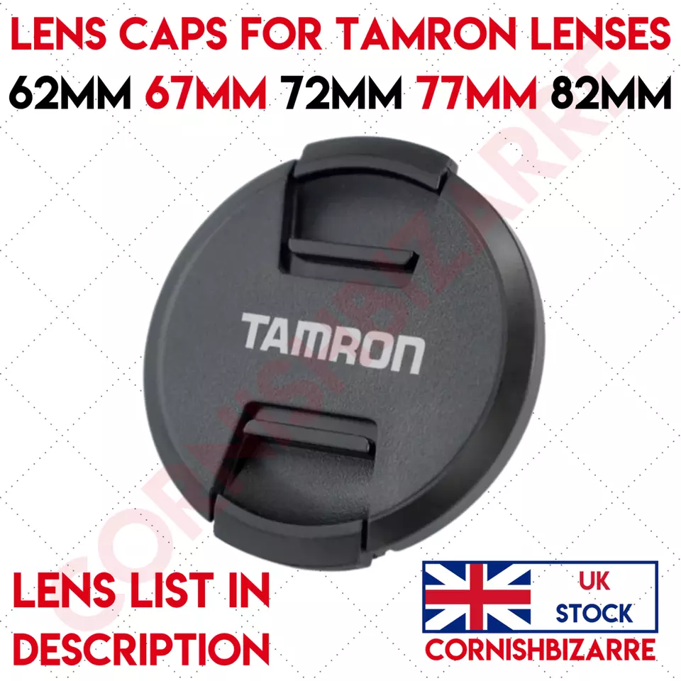LENS CAP FOR TAMRON 62mm 67mm 72mm 77mm 82mm FILTER THREAD - LENS LIST IN DESC - Image 1 of 2