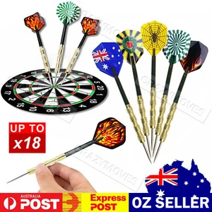 18 pcs of Steel Tip Darts Needle Slim Barrel With Nice Dart Flights VIC - Picture 1 of 12