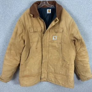 Abrigo de Colección Carhartt Para Hombres 50 Alto Marrón Tareas Granero Acolchado Trabajo Pesado Gorpcore - Imagen 1 de 13