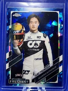 2021 Topps Chrome Sapphire F1 Formula 1 Yuki Tsunoda Rookie Freshest #173 RC - Picture 1 of 2