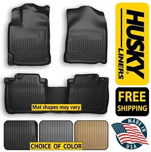 Husky Liners WeatherBeater Front and Rear Floor Mats - Choice Of Color - Picture 1 of 9