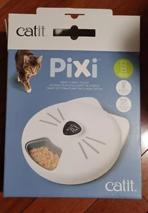 Catit PiXi Smart 6 Meal Cat Feeder - Automatic Wet Dry Food Ice pack remote New - Picture 1 of 6
