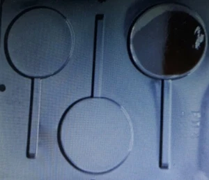 ROUND 3" - 75MM CHOCOLATE LOLLIPOP MOULD - Picture 1 of 1